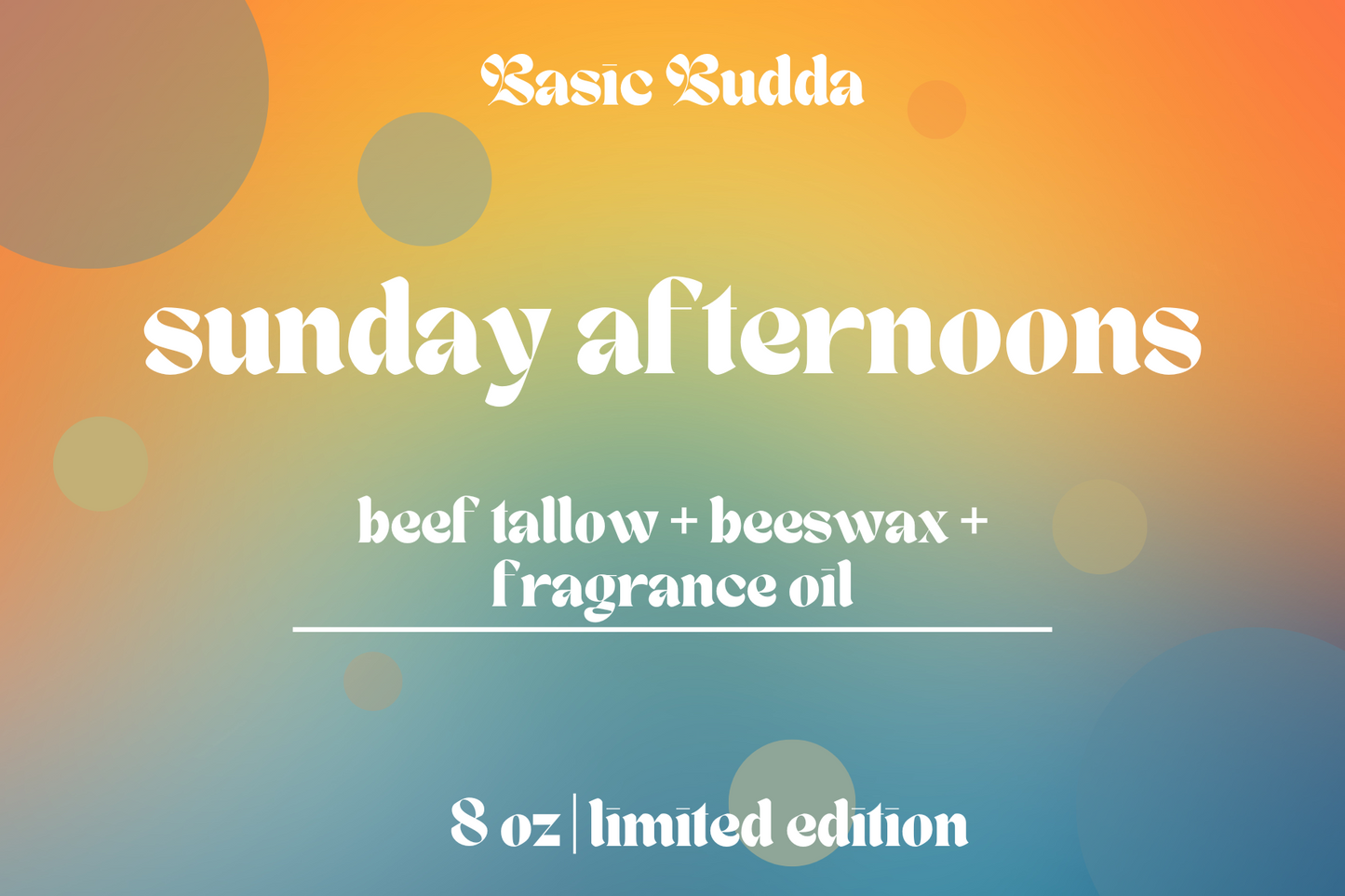 Sunday Afternoon Candle