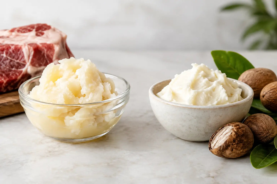 Beef Tallow vs Shea Butter for Dry, Sensitive Skin